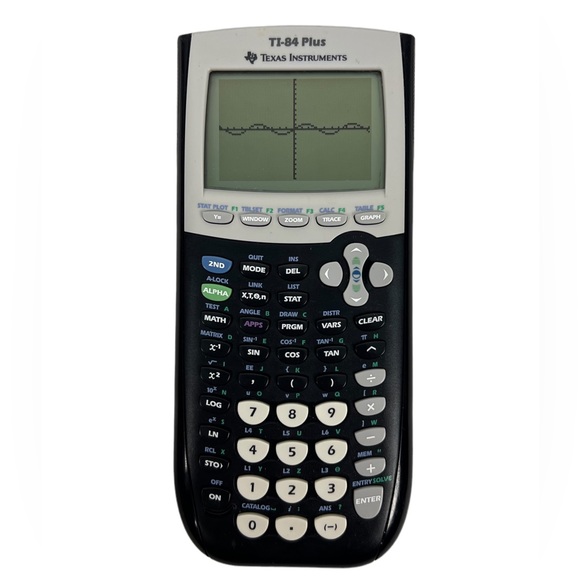 Texas Instruments TI-84 Plus Graphing Calculator Black With Cover Tested Works - Picture 2 of 12